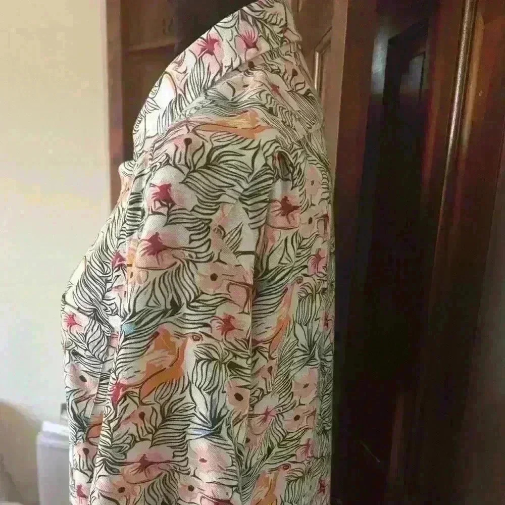 Men’s Medium Tropical Print Top by Cremieux - New Without Tags - Picture 3 of 4